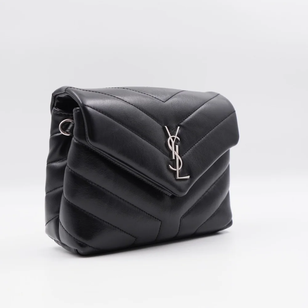 CF49 💟 Saint Laurent Loulou Shoulder Bag Matelasse Chevron Leather Toy - Picture 6 of 15